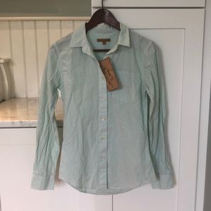 Jachs NY light green & white long sleeve shirt